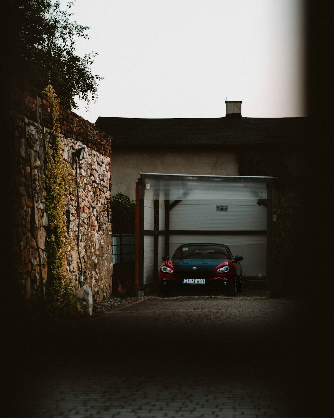 Private garage in Montevideo filled with several classic automobiles