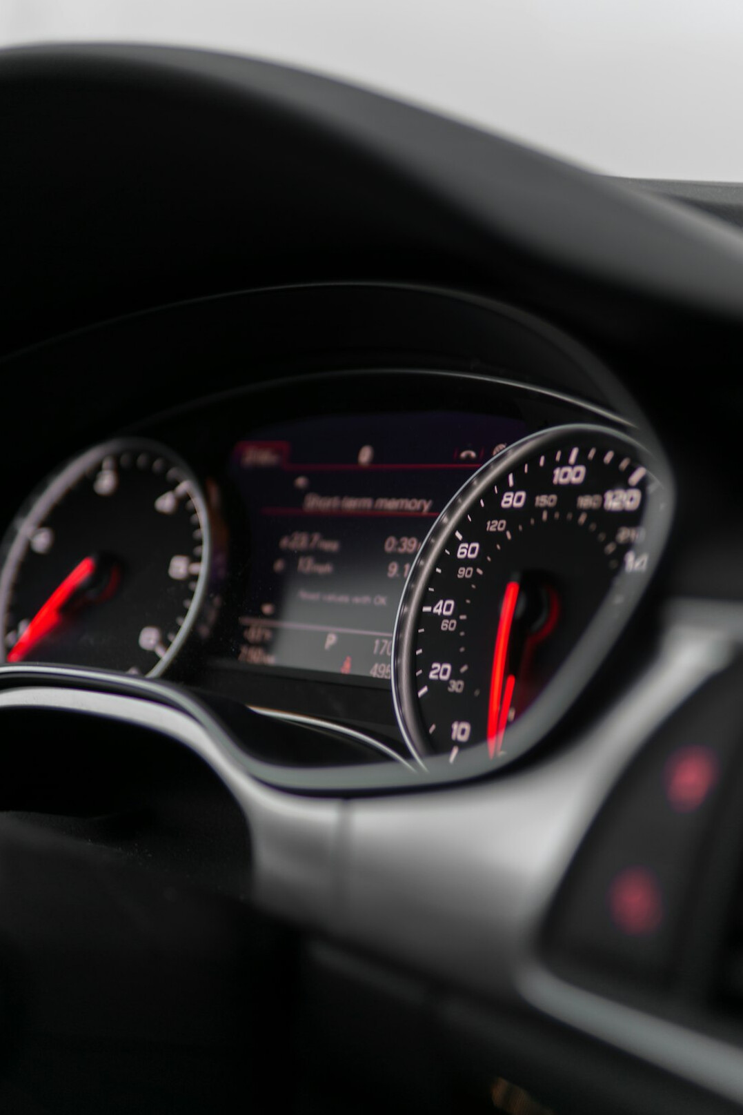 car dashboard with navigation