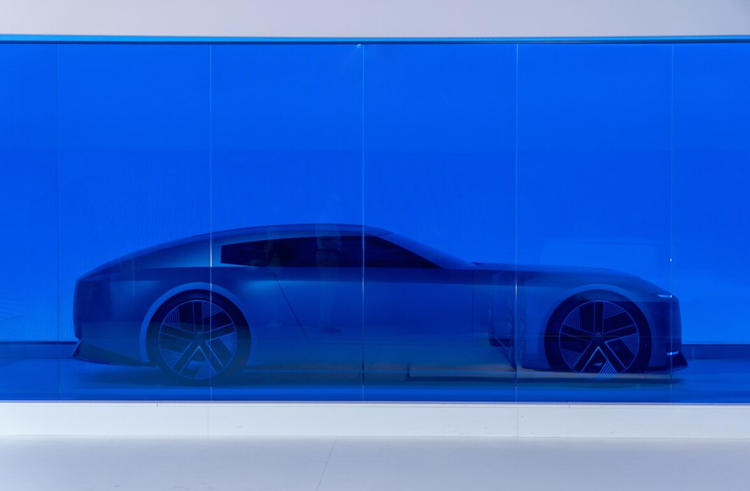 futuristic electric car
