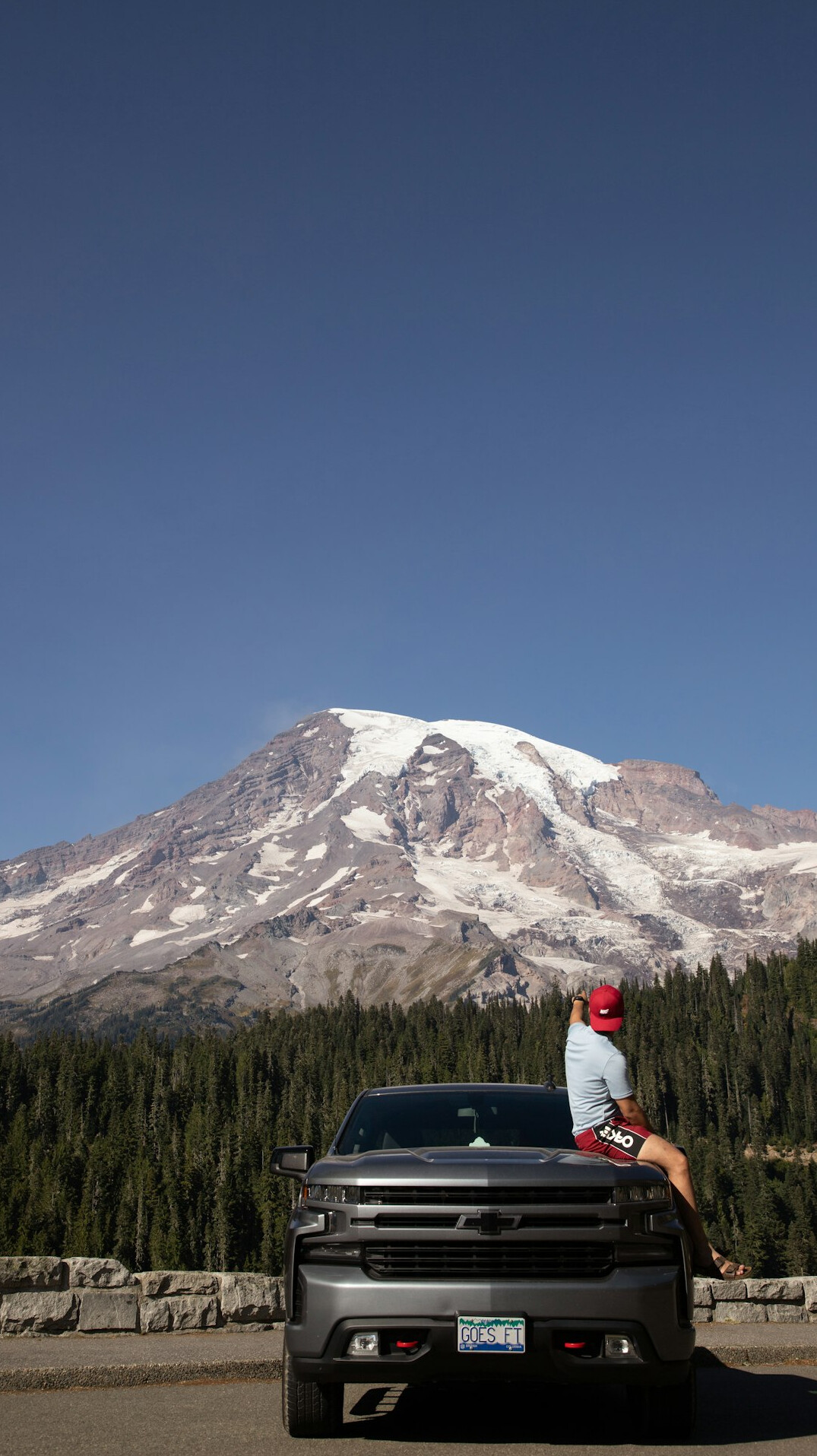 family road trip in suv